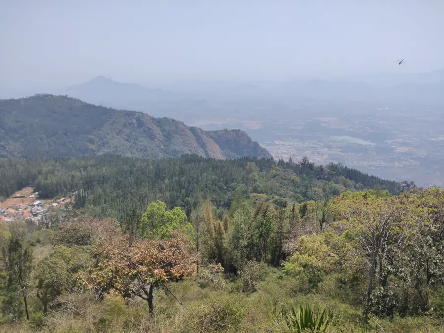 Scenic view of Yercaud hill station